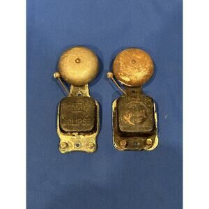 LOT of 2 -Vintage Signal & Eclipse Single Hammer Alarm Telephone Ringer Electric
